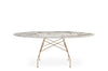 Glossy Oval Table - Stoneware-Kartell-Space Furniture AU