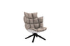 Husk Swivel Armchair with Snug Sides and Headrest-B&B Italia-Space Furniture AU