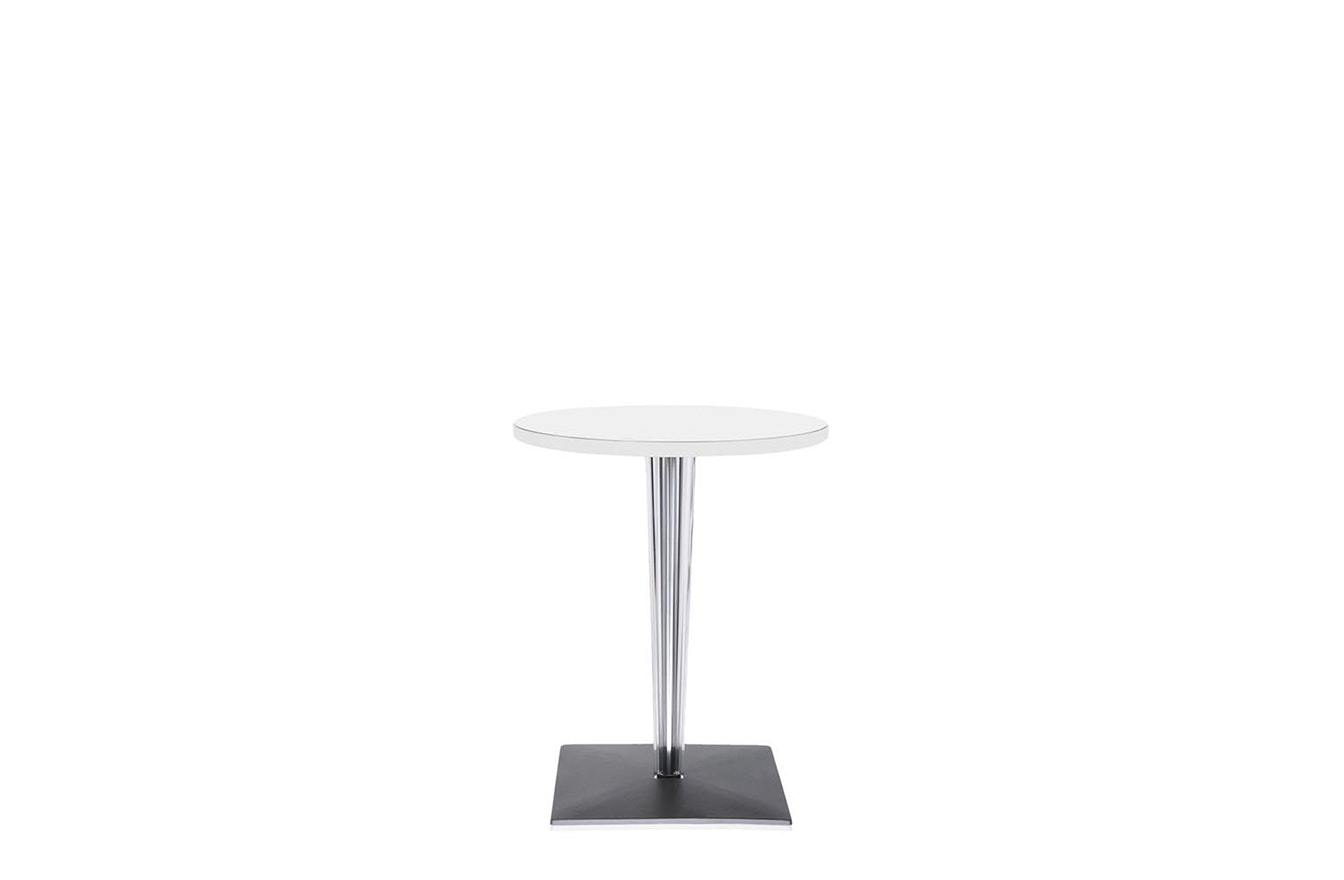 TopTop Small Round Table - Laminated Top - Square Leg
