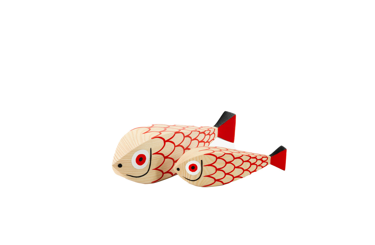 Wooden Dolls Mother Fish & Child
