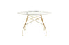 Glossy Small Round Table - Stoneware-Kartell-Space Furniture AU