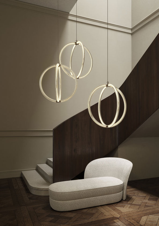 The new Beta Living Pebble by Moooi integrates biophilic design to transform light into a living work of art. Photo c/o Moooi.
