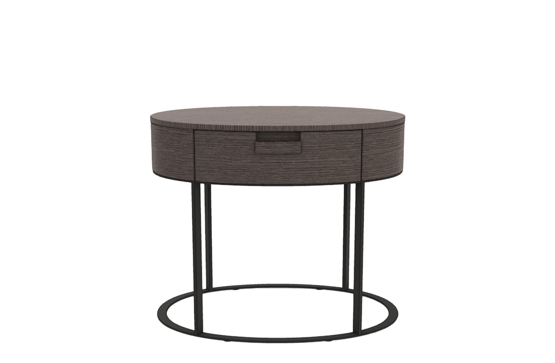 63.5x52.5 cm / Grey Oak/ Bronzed Nickel Painted