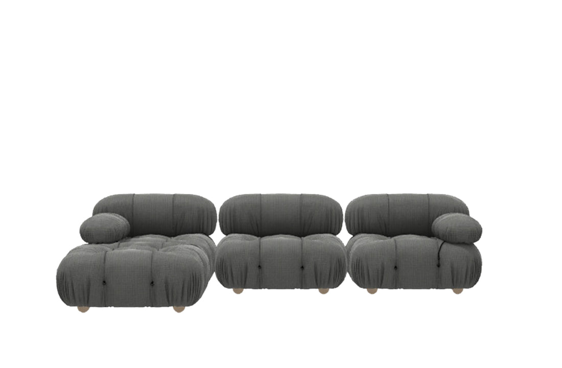 288 x 192 x 67 cm with Low Feet / ENIA Light Grey Fabric