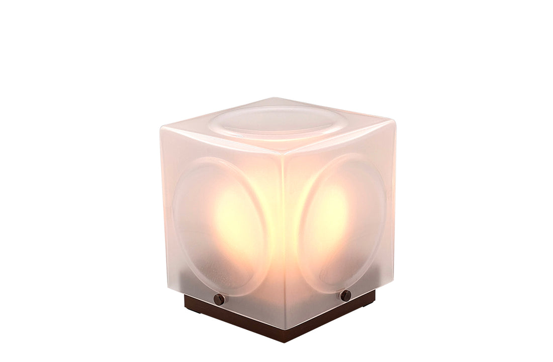 Frosted Glass / Brushed Bronze