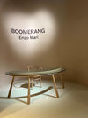 The re-edition of Enzo Mari's Boomerang desk by Gebrüder Thonet Vienna. Photo c/o Gebrüder Thonet Vienna.
