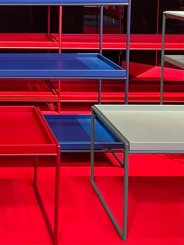 Detail of the Trays collection by Piero Lissoni for Kartell. Photo c/o Kartell.
