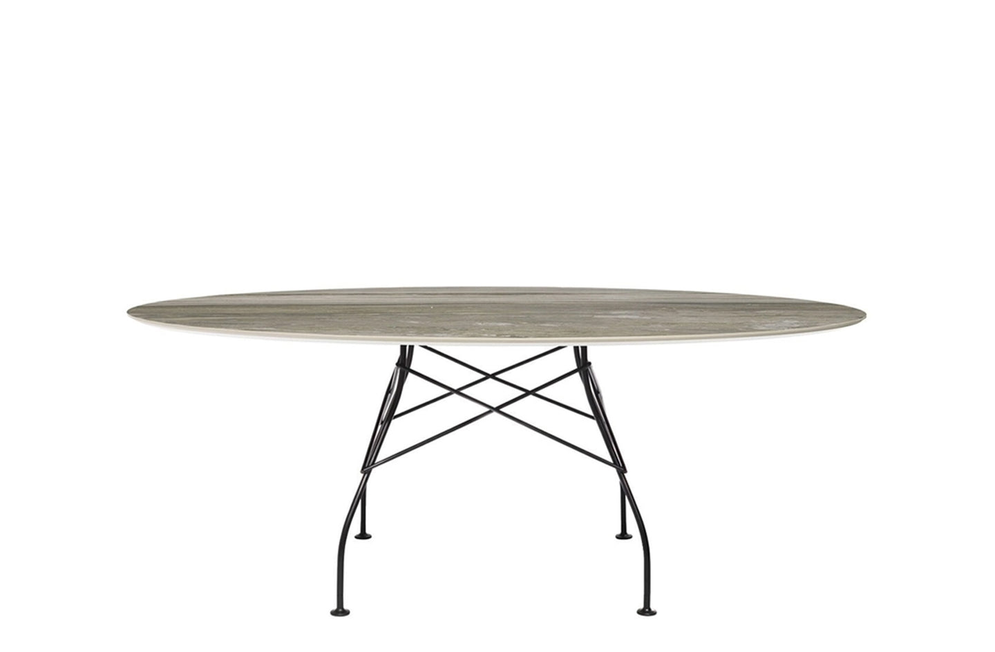 Glossy Oval Table - Stoneware
