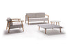 The Kasumi outdoor sofa, armchair and table collection designed by Mist-o for Living Divani. Photo c/o Living Divani.
