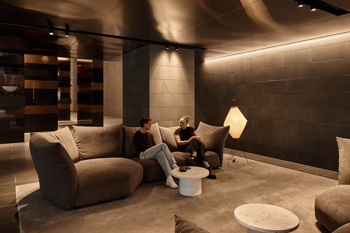 The Standard sofa by Edra is designed to encourage conversation. Photography © Peter Bennetts c/o Hassell.
