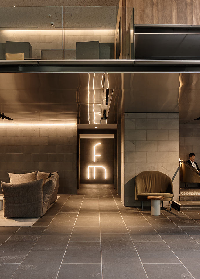 The Edra Standard sofa and Jim armchair by Arflex. Photography © Peter Bennetts c/o Hassell.
