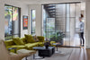 A contemporary addition to a Victorian heritage home by Coy Yiontis is focused around a custom-design Glas Italia Sherazade Wall system that amplifies the light and tempers the interior. Photos, here and following, ©Tatjana Plitt.
