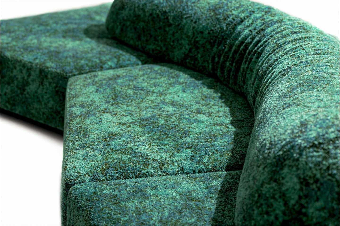 The textural detail of Amazonite inspired by nature. Photography c/o Edra.
