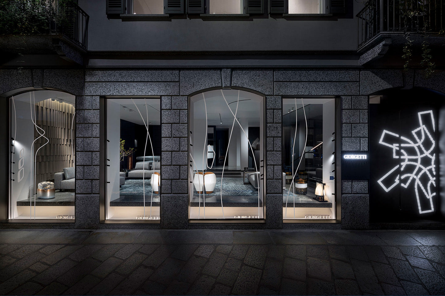 Giorgetti Spiga in Milan was the location for the launch of the Giorgetti Maserati Edition collection during Milan Design Week. Photo c/o Giorgetti.
