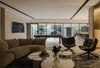 The Edra Standard sofa by Francesco Binfaré, with the Husk chair by Patricia Urqiola for B&B Italia.
