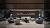 Orbis sofa and armchair. Starta coffee tables
