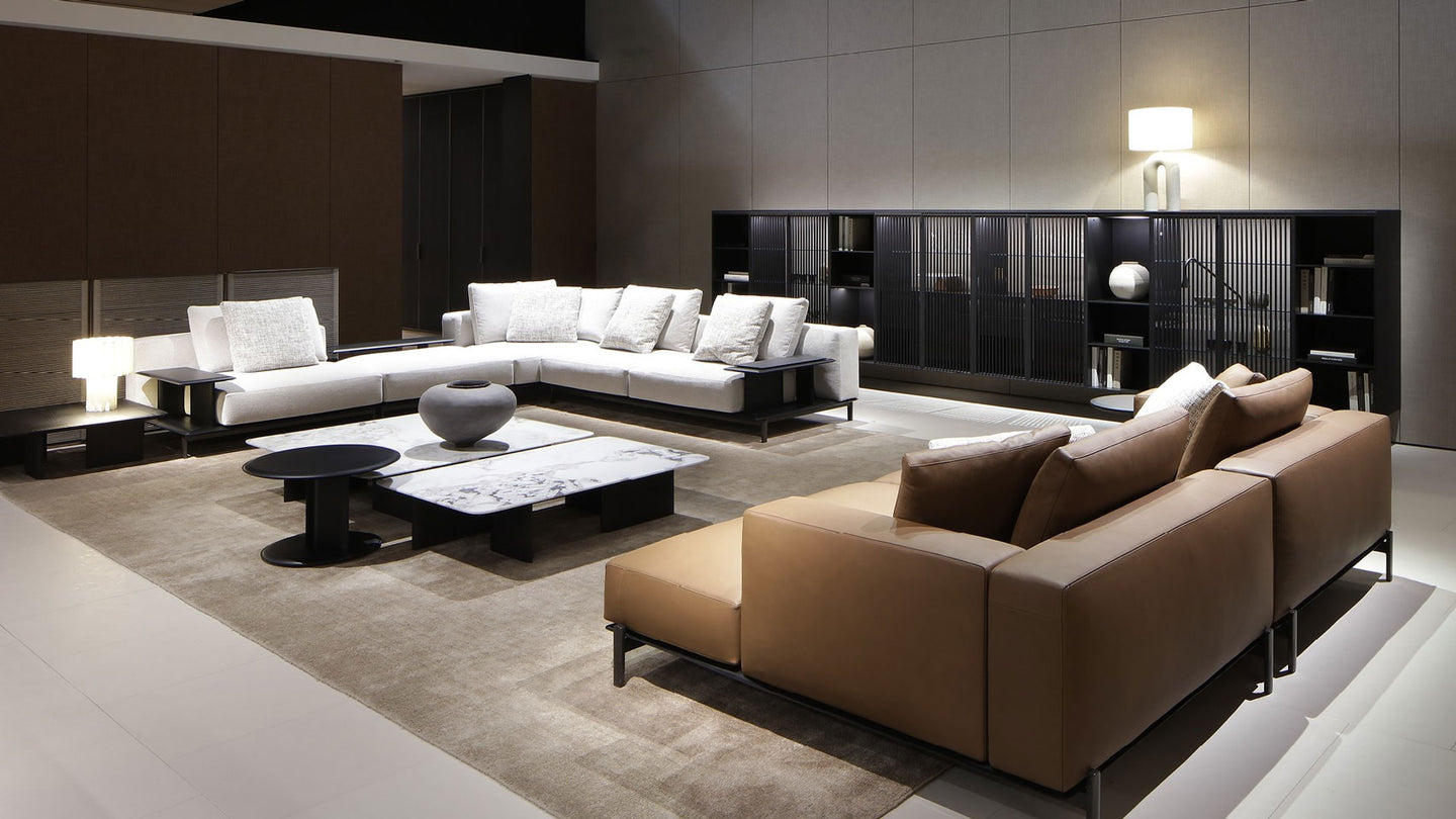 Brera sofa and Mush coffee tables

