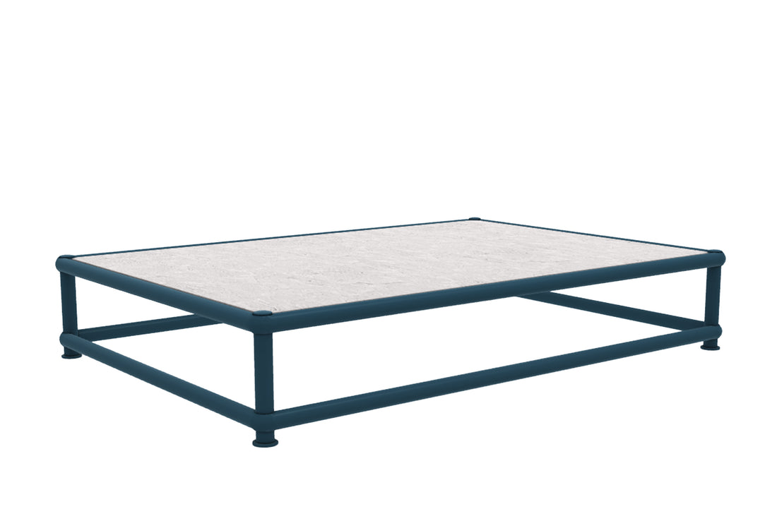 136x95 cm / Serpentine Stone / Semi-Glossy Avio Blue Painted