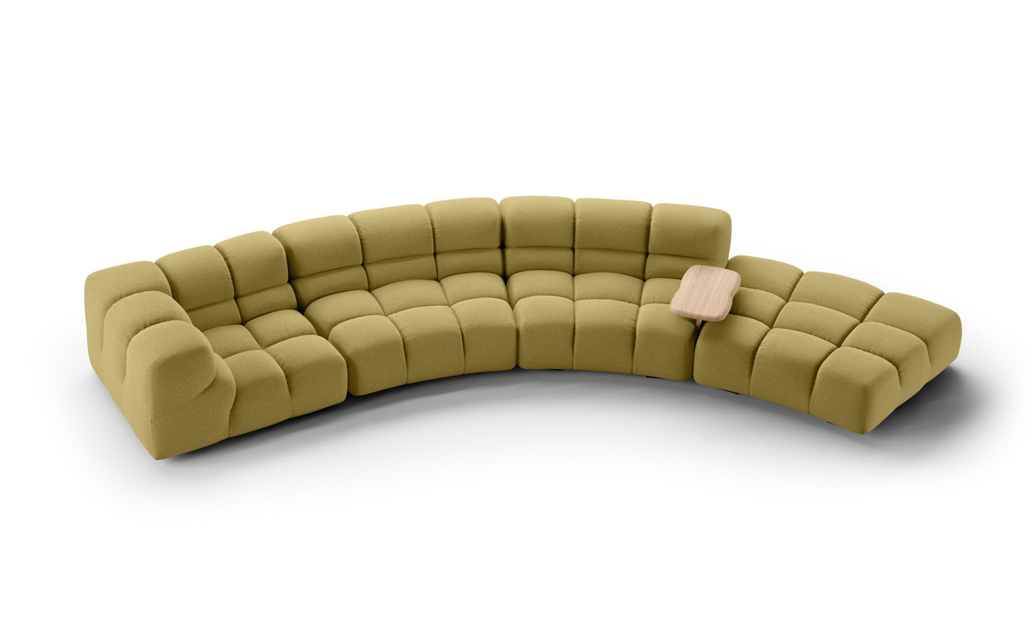 Patricia Urquiola's Tufty-Time 20 sofa with new curved sections and extra height for optimum comfort. Photo c/o B&B Italia.
