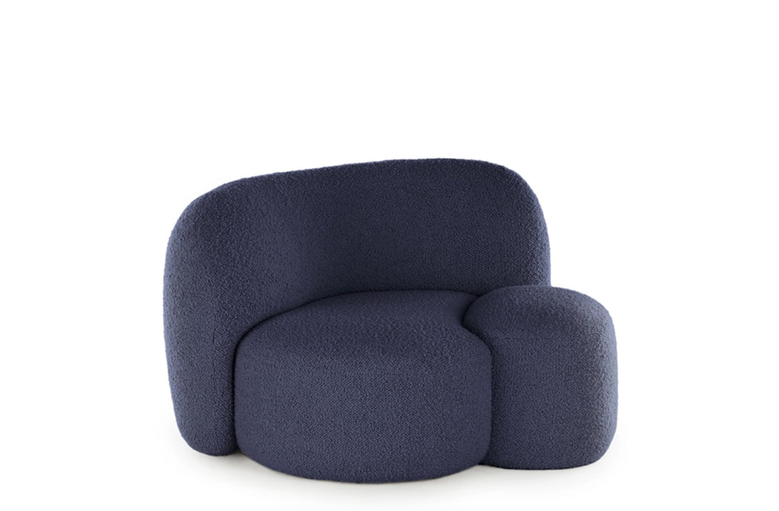 Left / BOUCLE NEW STRETCH Powder Blue