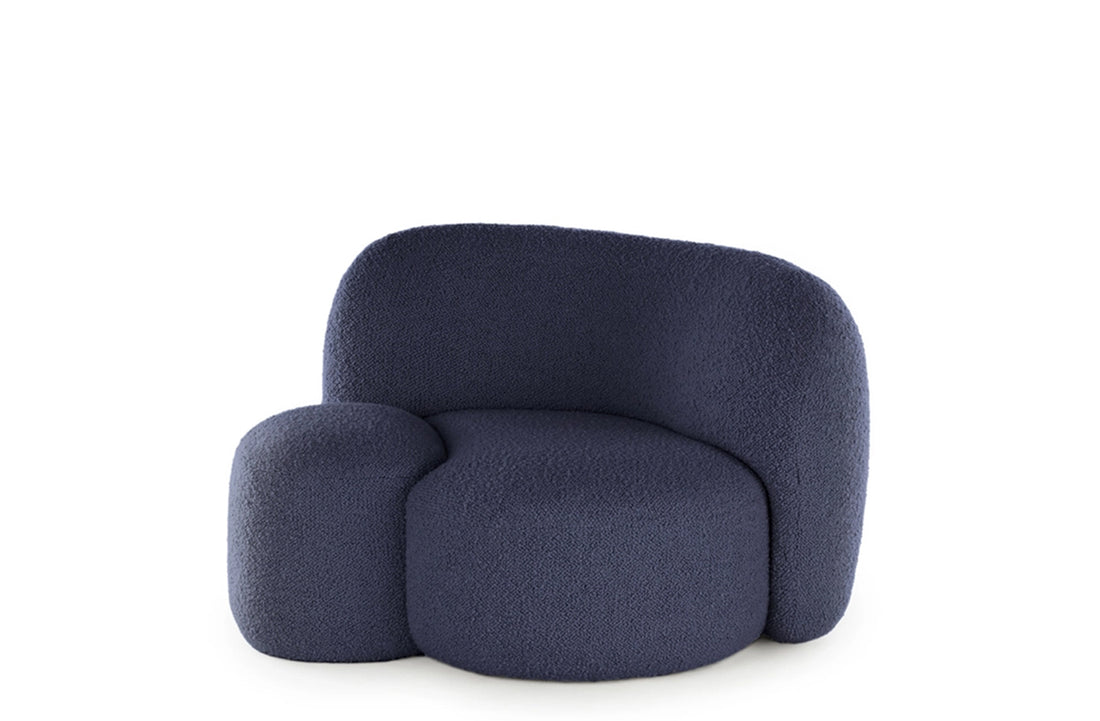 Right / BOUCLE NEW STRETCH Powder Blue