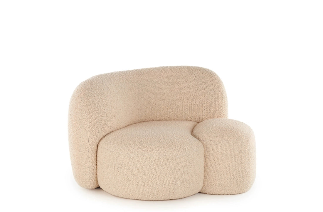 Left / BOUCLE NEW STRETCH Cream