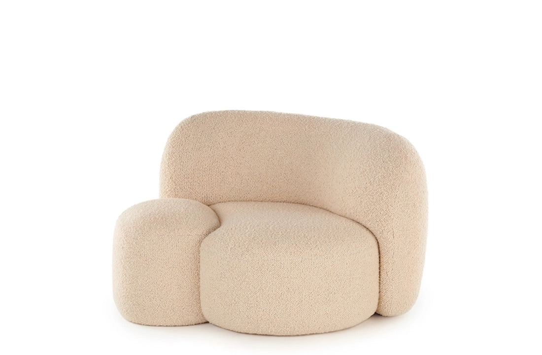 Right / BOUCLE NEW STRETCH Cream