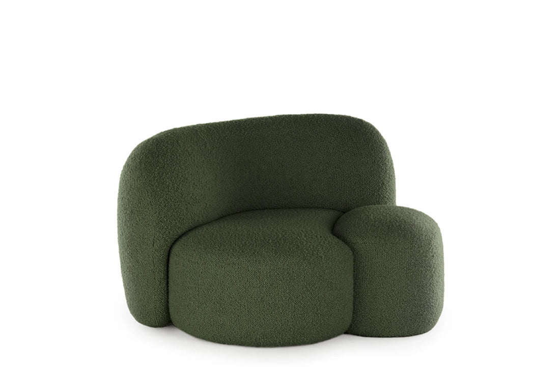 Left / BOUCLE NEW STRETCH Green