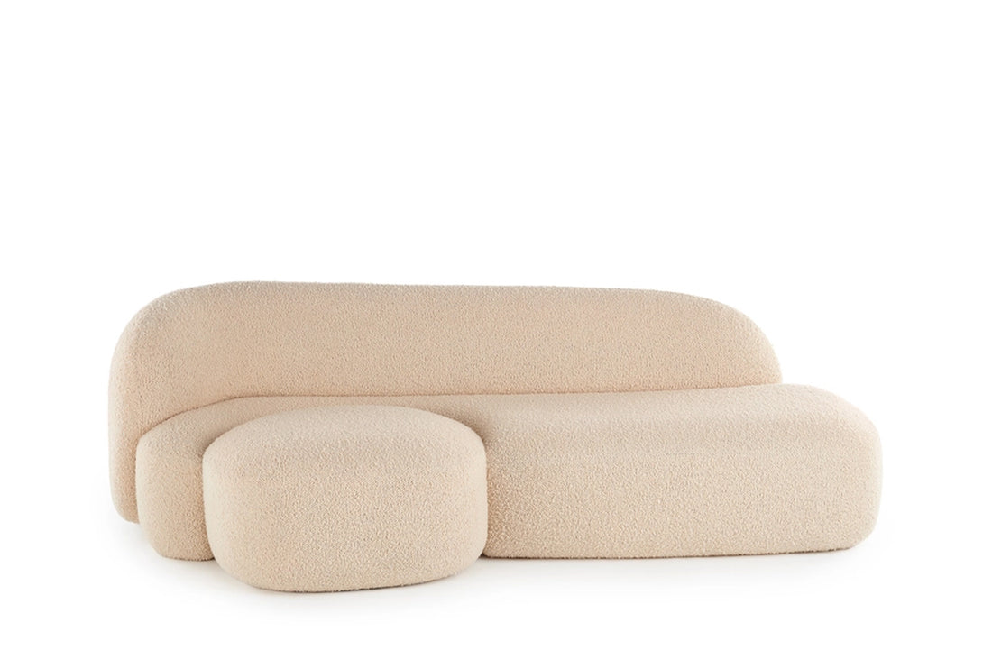 Right / BOUCLE NEW STRETCH Cream