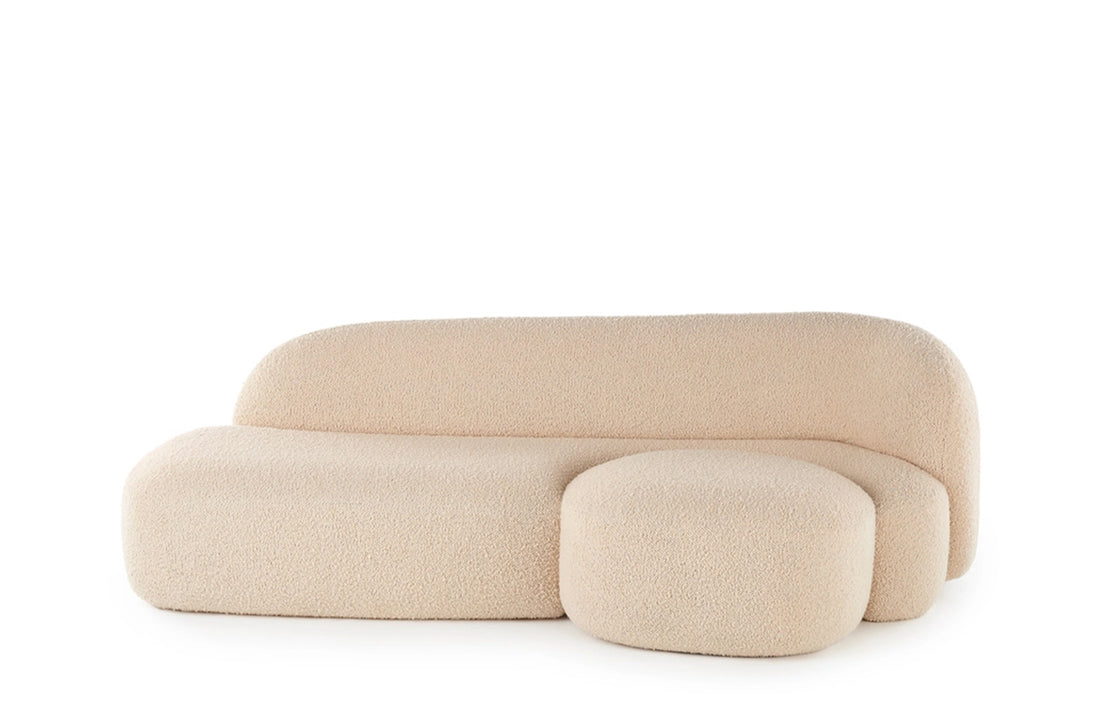 Left / BOUCLE NEW STRETCH Cream