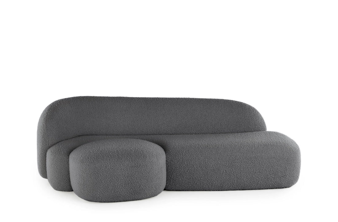 Right / BOUCLE NEW STRETCH Grey