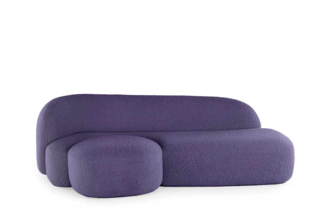 Right / BOUCLE NEW STRETCH Indigo