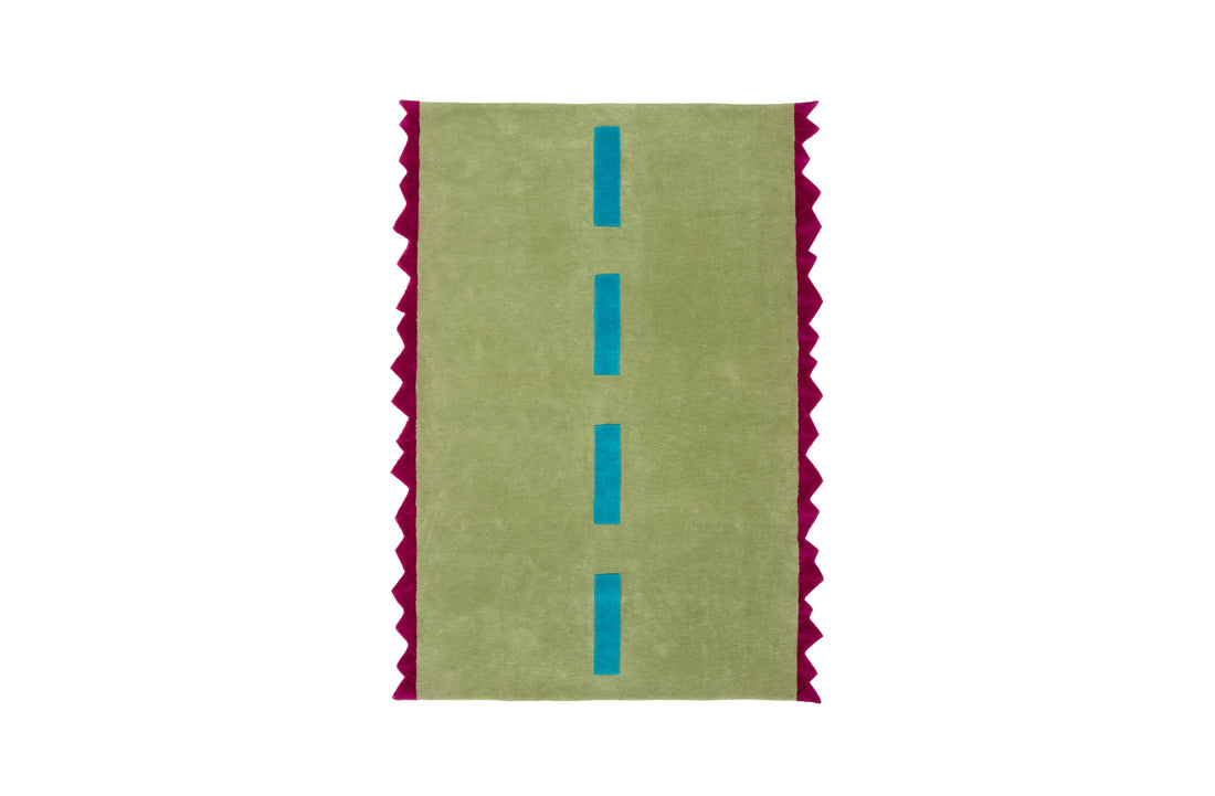 Straight 240 x 170 cm / A62 telemagenta / pastel grey / turquoise