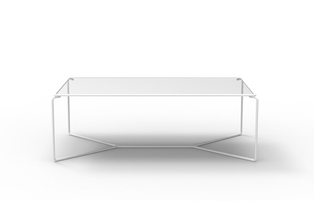 RAL 9016 White lacquered metal / Extra-Clear Glass