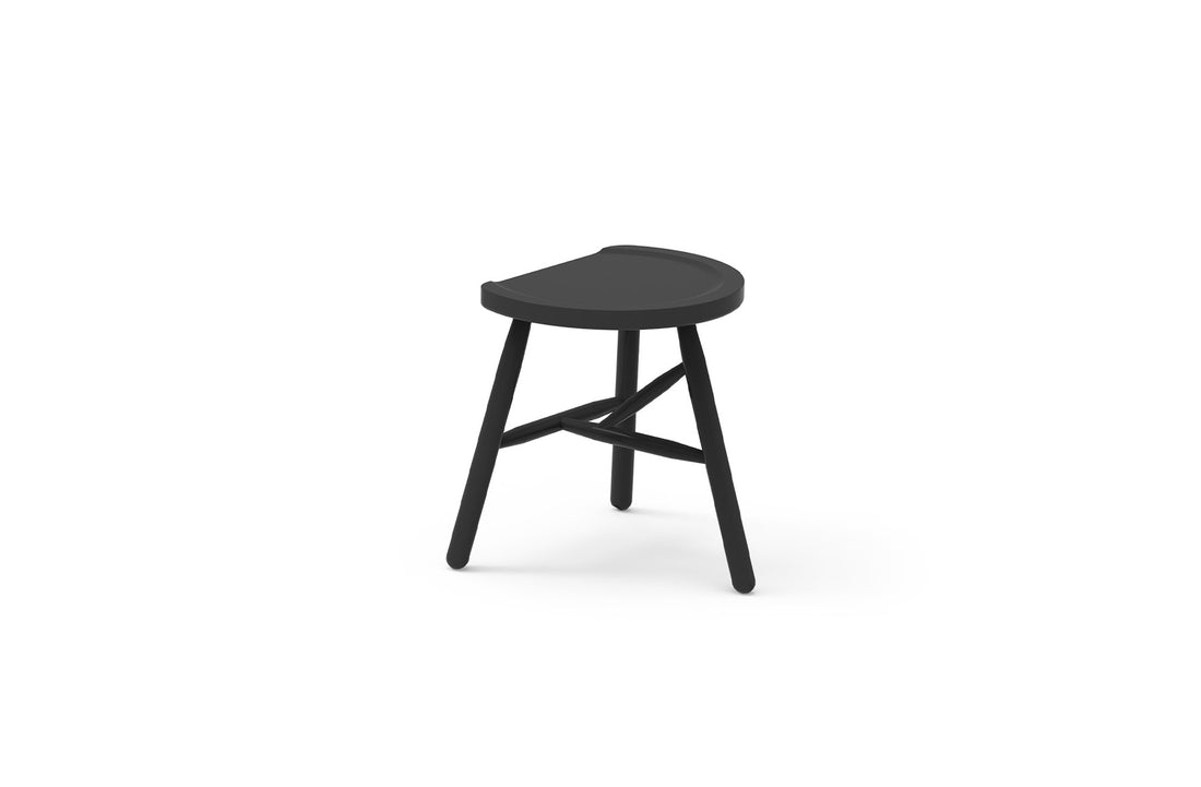 Nero Traffico Ral 9017 lacquered ashwood