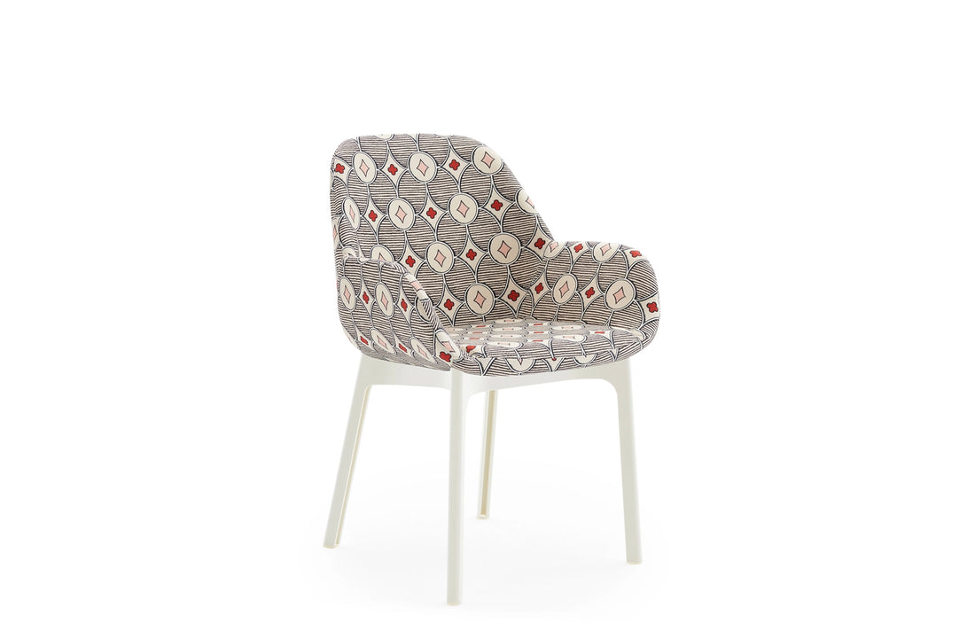 White/Cream Rubelli Quatrefoil Fabric