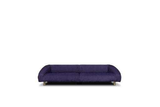 The Baxter Fold sofa by Vincenzo De Cotiis in nubuck leather. Photo c/o Baxter.
