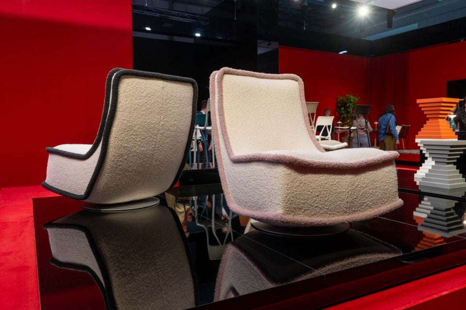 The Bonheur lounge chair by Philippe Starck for Kartell is described by Starck as 'an invitation to rest'. Photo c/o Space.
