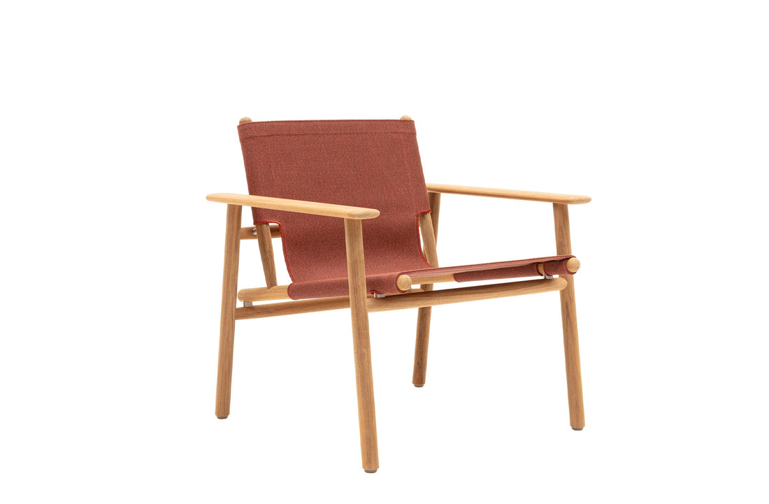 LAMAR Clay Fabric / Natural Teakwood / Stainless Steel