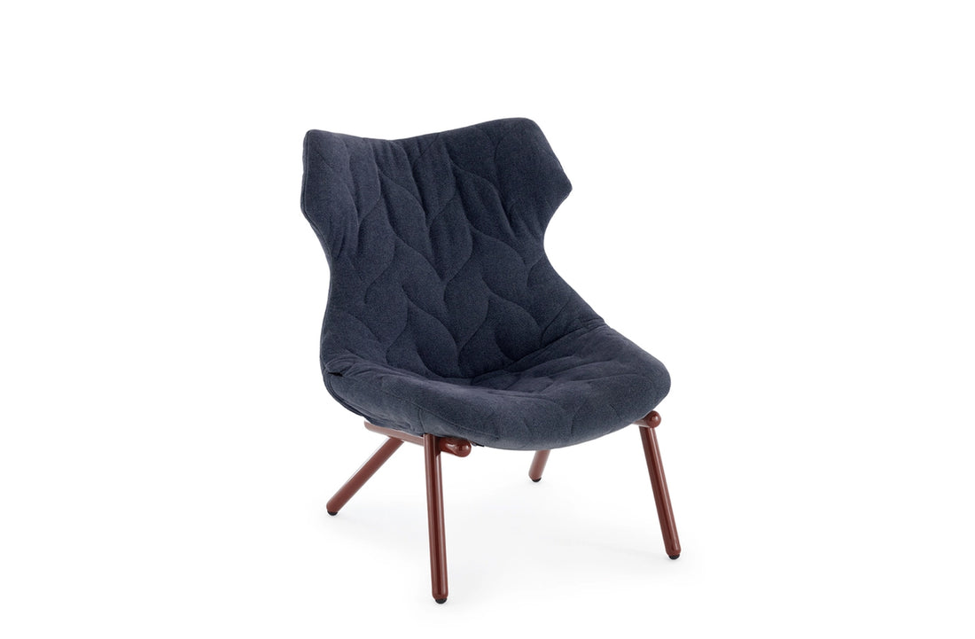 Burgundy / SKORPIOS Blue Fabric