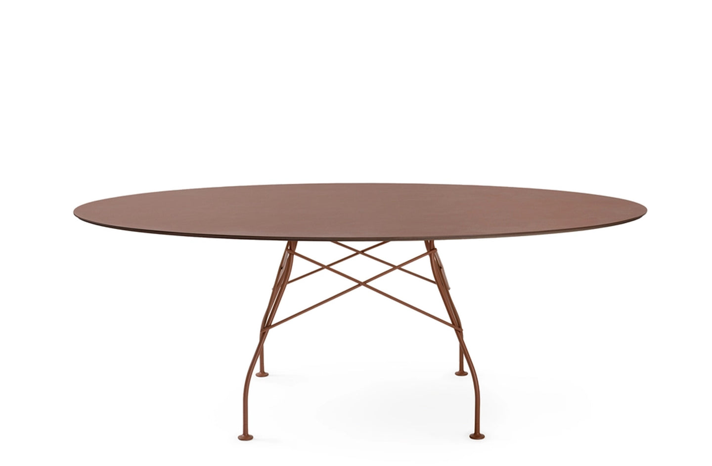 Glossy Outdoor Oval Table - Stoneware-Kartell-Space Furniture AU

