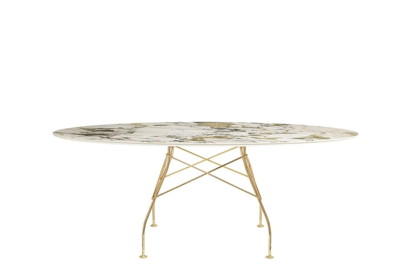 Glossy Oval Table - Stoneware-Kartell-Space Furniture AU
