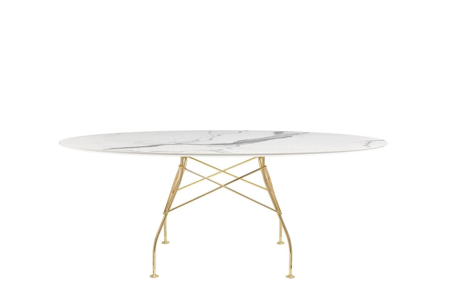 Glossy Oval Table - Stoneware-Kartell-Space Furniture AU
