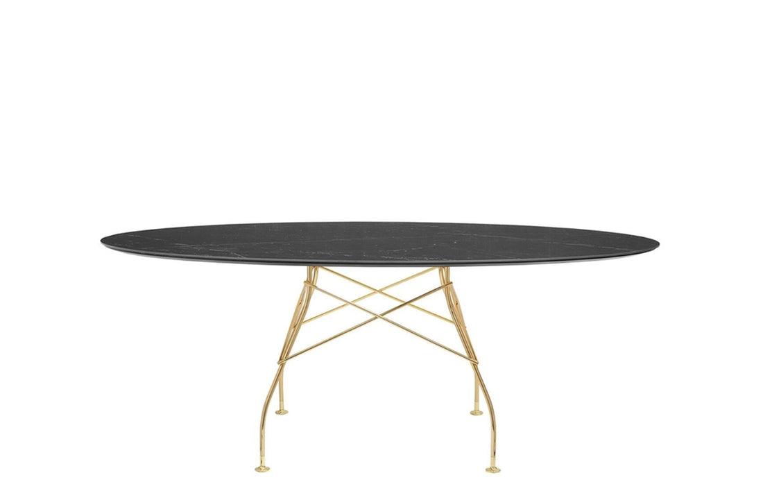 Gold / Black Stoneware with Marble Finish