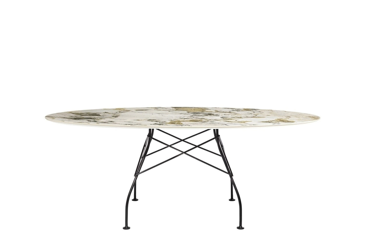 Glossy Oval Table - Stoneware-Kartell-Space Furniture AU
