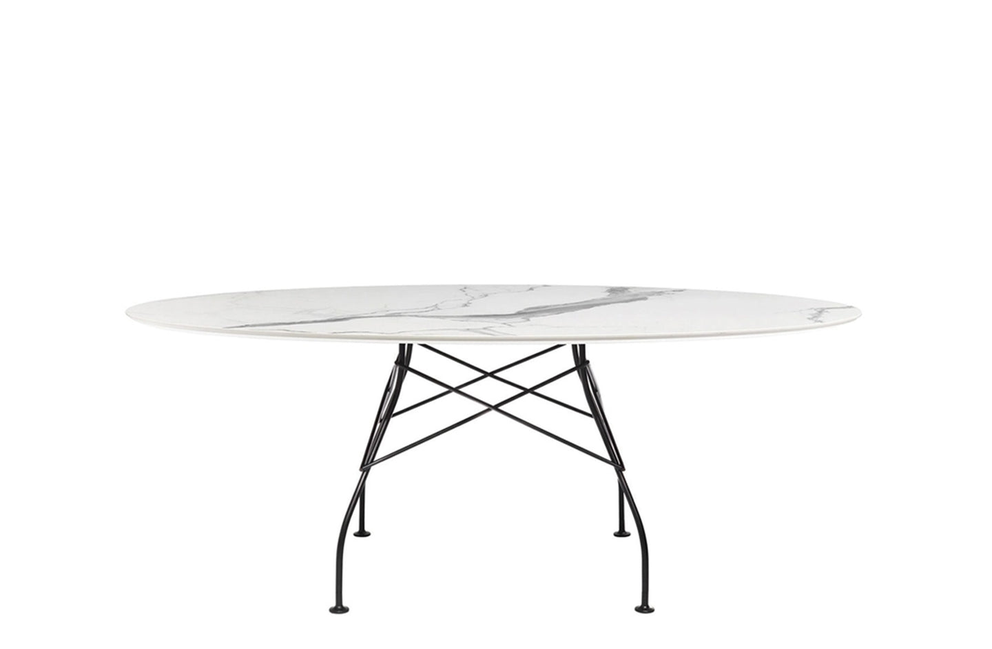Glossy Oval Table - Stoneware-Kartell-Space Furniture AU
