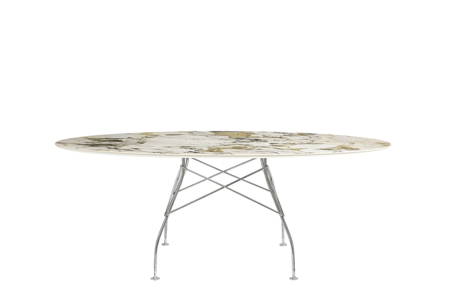 Glossy Oval Table - Stoneware-Kartell-Space Furniture AU
