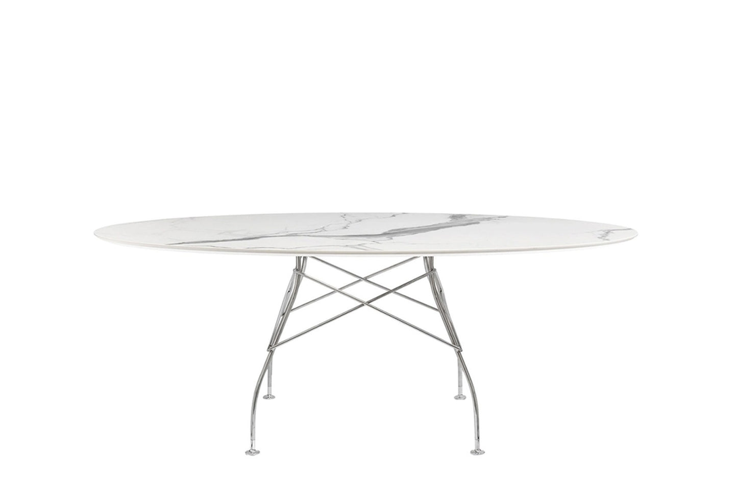 Glossy Oval Table - Stoneware-Kartell-Space Furniture AU
