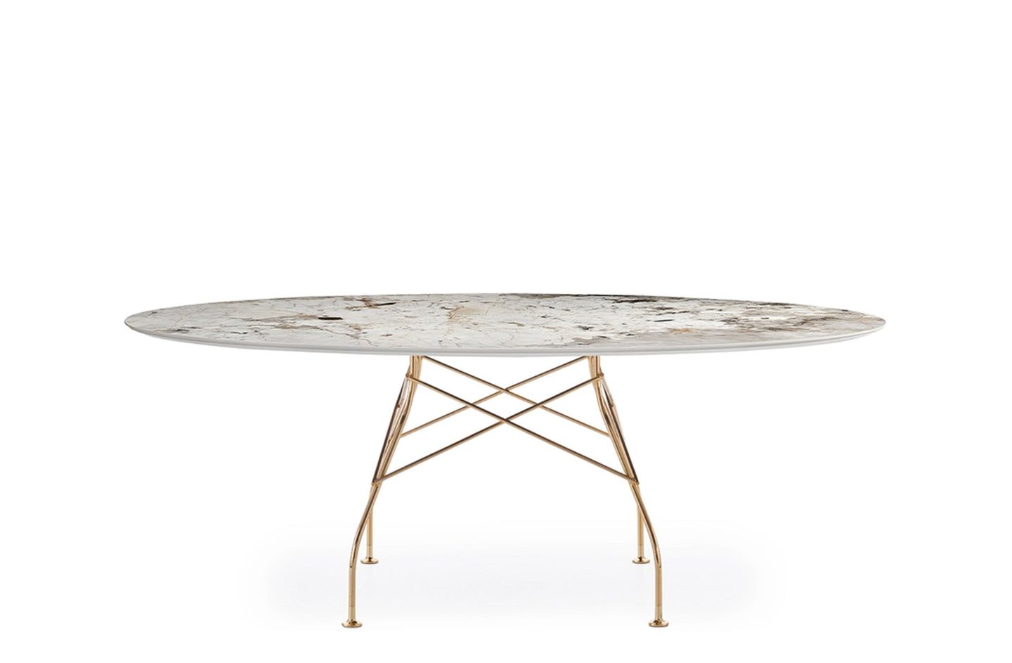 Glossy Oval Table - Stoneware-Kartell-Space Furniture AU
