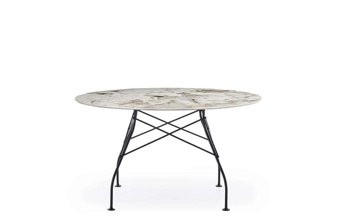 Black / Nature Tundra Stoneware with Marble Finish